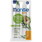 Monge Gift mekani štapići za odrasle mačke, losos i artičoka Cene