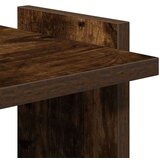 vidaXL Knjižna omara 3-nadstropna dimljen hrast 60x30x120 cm inž. les | Shoptok.si