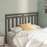  Uzglavlje za krevet sivo 166 x 4 x 100 cm od masivne borovine | Eponuda.com