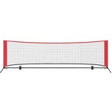  Teniska mreža Crna i crvena 301 x 90,5 x 87 cm Poliester | shoptok.hr