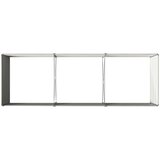  Povišeni vrtni krevet Crna 240 x 80 x 55 cm | shoptok.hr