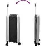 Kofer s zaključavanjem Srebrno 43 x 27 x 66 cm ABS plastika | shoptok.hr