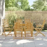  Sklopive vrtne stolice 6 kom 53 x 66 x 99 cm od bambusa