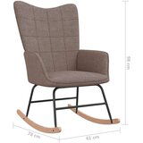  Gugalni stol s stolčkom taupe blago, (20804137) | Shoptok.si