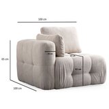 Atelier Del Sofa Dvosjed Amaris 2, 300 x 120 x 65 cm, Bež | Eponuda.ba