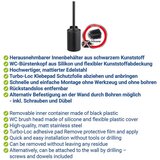 Wenko Mat crna WC četka od nehrđajućeg čelika s Turbo-loc s postavljanjem bez bušenja Porto – | shoptok.hr