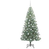 vidaXL Umjetno božično drevo s snežno obloženimi vejicami in LED lučko | Shoptok.si