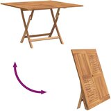  Sklopivi vrtni stol 110x110x75 cm od masivne tikovine | shoptok.hr