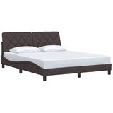  Okvir za krevet bez madraca tamnosmeđi 160x200 cm od tkanine | shoptok.hr