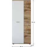 Kondela Omara, hrast wotan/bela, IRIA 2D A | Shoptok.si