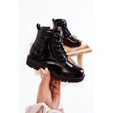 Big Star Children's Lacquered Warm Boots II374045 Black Cene'.'