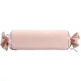 WeLoveBeds Rožnata prevleka za vzglavnik Rose Quarz Candy, ⌀ 20 x 58 cm