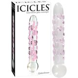 Icicles No. 7 - stekleni dildo s kroglicami Cene