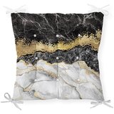 Minimalist Cushion Covers Sedežna blazina Black Gold Marble, 40 x 40 cm Cene