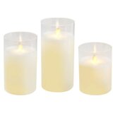 Dekordom Led candle glass cylinder - transparent - 30cm - n53 ( 025057 ) | ePonuda.com