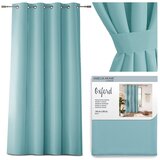 AmeliaHome Curtain OXFORD color blue style classic silver eyelets oxford 140x250 | shoptok.hr