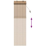 Rolo zavjesa Prirodna i smeđa 50 x 220 cm Bambus | shoptok.hr