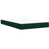 vidaXL Krevet s oprugama i madracem tamnozeleni 140x190 cm baršunasti | shoptok.hr