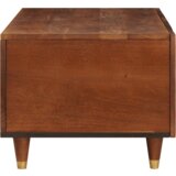 vidaXL Klubske mizice Rjava 80 x 50 x 40 cm Bambus in trdna mango les | Shoptok.si