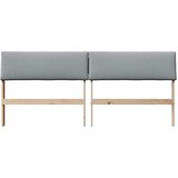  Tapecirani uzglavlje Svijetlo siva 180 cm Čvrsto borovo drvo | shoptok.hr