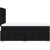  Krevet s oprugama i madracem crni 120 x 200cm od tkanine | shoptok.hr