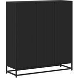 vidaXL Polica za knjige crna 97,5x33x107,5cm Konstruirano drvo i metal | shoptok.hr