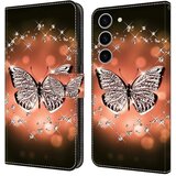 SUNSKY Eleganten etui ovitek za Samsung S24 5G, Metulj s kristali Cene
