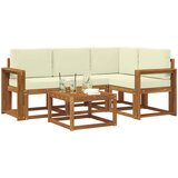  Set vanjskih sofa 5 kom. Prirodna i krem | shoptok.hr