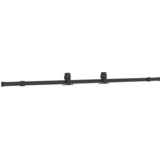  Klizna vrata s priborom crna 76 x 205 cm kaljeno staklo | shoptok.hr
