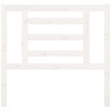  Posteljno vzglavje belo 106x4x100 cm trdna borovina, (20643462) | Shoptok.si