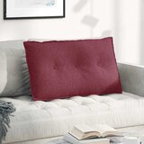  Jastuk za leđa Vinska crvena 80 x 19 x 50 cm tkanina | shoptok.hr