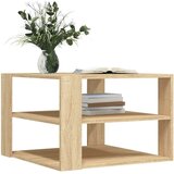  Stolić za kavu boja hrasta 58x58x40 cm konstruirano drvo | shoptok.hr