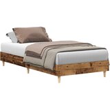 vidaXL Posteljni okvir brez vzmetnice Star les 75x190cm Inženirski les | Shoptok.si