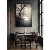  Črno-bela in zlata LED zatemnitvena viseča svetilka s steklenim senčilom ø 22 cm Celeste – | Shoptok.si