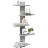  Floating polica za zid Betonska siva 48,5 x 15 x 101 cm | shoptok.hr