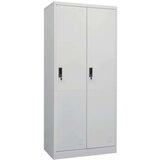 vidaXL Garderobna omara svetlo siva 80x50x180 cm jeklo | Shoptok.si