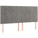 Krevet s oprugama i madracem svjetlosivi 160x200 cm baršunasti | shoptok.hr