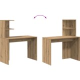  Radni stol od hrasta Hrast MDF s hrastovim furnirom Srednji | shoptok.hr