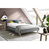Livetastic OBLAZINJENA POSTELJA 120 cm x 200 cm , tekstil svetlo siva | Shoptok.si