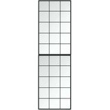 vidaXL Stensko ogledalo 2 kosa črno 100x60 cm kovinsko | Shoptok.si