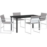  Vrtni set za objed 5 pcs Bijela 140 x 70 x 73 cm | Eponuda.com