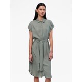 Pieces Dolga srajca 'NYA' oliva | Shoptok.si