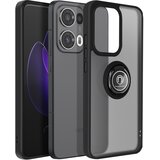 AVIZAR Ohišje za Oppo Reno 13 Pro Magnetni obroček prozoren nazaj, Črna, (5000013731) | Shoptok.si