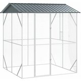 vidaXL Ptičnik Antracit 215 x 208 x 247 cm Pocinkano jeklo - - Antracit - 62.8 - 215 x 208 x 247 cm - 2025- | Shoptok.si