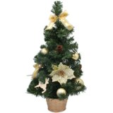 Molarem Home Umjetno božićno drvce u posudi – 50 cm sa zlatnim ukrasima | shoptok.hr