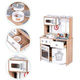 ECO TOYS drvena velika kuhinja za djecu - bijela + dodaci | shoptok.hr