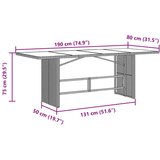  9-dijelni vrtni bistro set od poliratana s jastucima smeđi | shoptok.hr