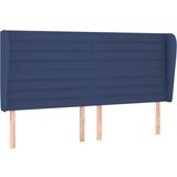 Maison Chic vzglavna omarica - nočna omarica - posteljna omarica z ušesi modro 163x23x118/128 cm blago, (21707620) Cene