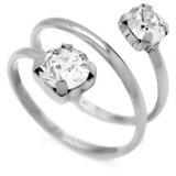 Victoria Cruz minimal crystal prsten sa swarovski kristalima ( a4274-07ha ) | ePonuda.com