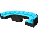  Kružni set sofe 11 pcs Plava poliratan | Eponuda.com